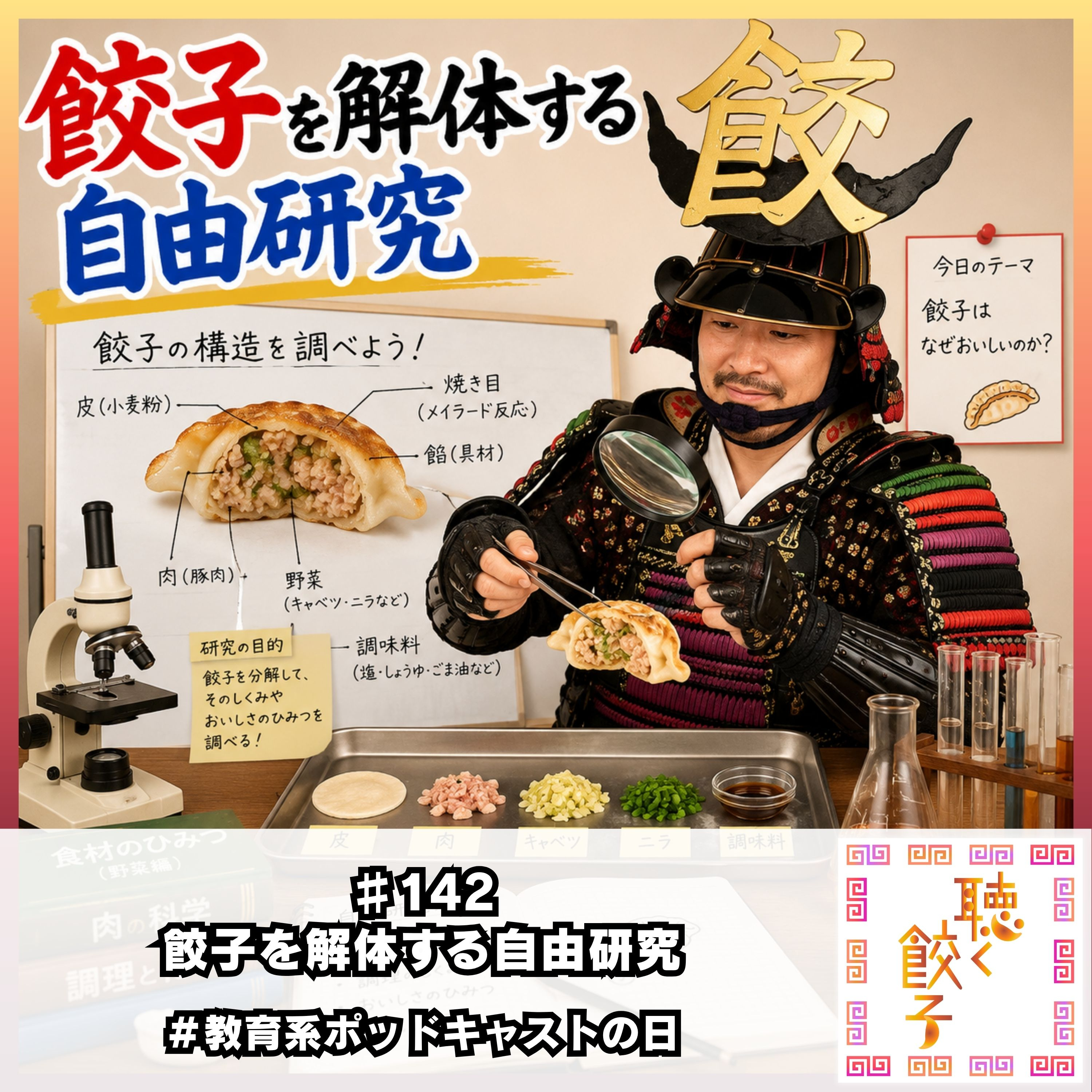 ♯142 餃子を分解する自由研究 #教育系ポッドキャストの日